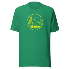 Load image into Gallery viewer, Inner City Drip Short-Sleeve Unisex T-Shirt Yellow Letters (6 colors available)