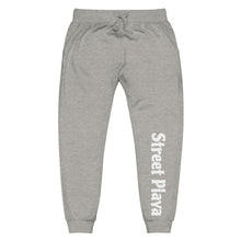 Load image into Gallery viewer, Street Playa Unisex fleece sweatpants white letters (3 colors available)