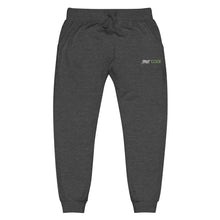 Load image into Gallery viewer, Street Code Embroidered Unisex fleece sweatpants Green & White Letters (2 colors available)