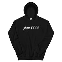 Load image into Gallery viewer, Street Code Unisex Hoodie white letters (6 colors available)
