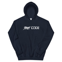 Load image into Gallery viewer, Street Code Unisex Hoodie white letters (6 colors available)