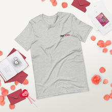 Load image into Gallery viewer, Street Code Embroidered Short-Sleeve Unisex T-Shirt black & red letters (2 colors available)