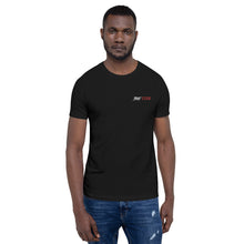 Load image into Gallery viewer, Street Code Embroidered Short-Sleeve Unisex T-Shirt white & red letters (3 colors available)