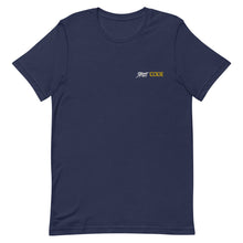 Load image into Gallery viewer, Street Code Embroidered Short-Sleeve Unisex T-Shirt white & yellow letters (6 colors available)