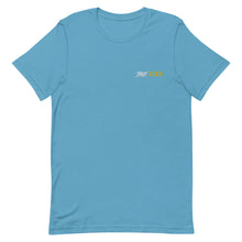 Load image into Gallery viewer, Street Code Embroidered Short-Sleeve Unisex T-Shirt white & yellow letters (6 colors available)