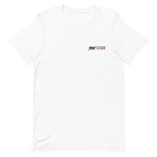 Load image into Gallery viewer, Street Code Embroidered Short-Sleeve Unisex T-Shirt black & red letters (2 colors available)
