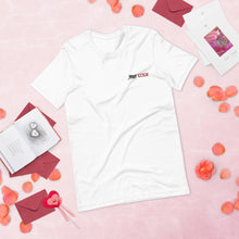 Load image into Gallery viewer, Street Code Embroidered Short-Sleeve Unisex T-Shirt black & red letters (2 colors available)