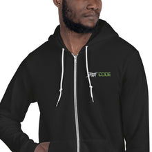 Load image into Gallery viewer, Street Code Embroidered Hoodie Sweater Green & White Letters (3 colors available)