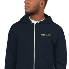 Load image into Gallery viewer, Street Code Embroidered Hoodie Sweater Green & White Letters (3 colors available)