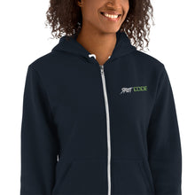 Load image into Gallery viewer, Street Code Embroidered Hoodie Sweater Green & White Letters (3 colors available)