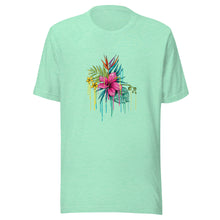 Load image into Gallery viewer, Melted Pink Flower Unisex t-shirt  (13 Colors Available )
