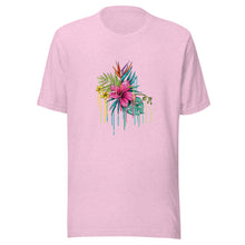 Load image into Gallery viewer, Melted Pink Flower Unisex t-shirt  (13 Colors Available )
