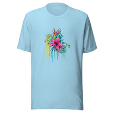 Load image into Gallery viewer, Melted Pink Flower Unisex t-shirt  (13 Colors Available )
