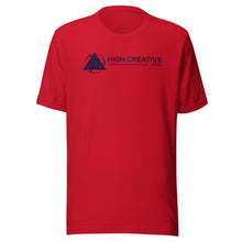 Load image into Gallery viewer, High Creative Level Short-Sleeve Unisex T-shirt Navy Blue Letters (6 Colors Available)
