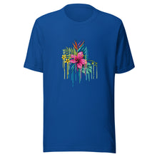 Load image into Gallery viewer, Melted Pink Flower Unisex t-shirt  (13 Colors Available )
