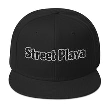 Load image into Gallery viewer, Street Playa black &amp; white letters Snapback Hat (8 Colors)
