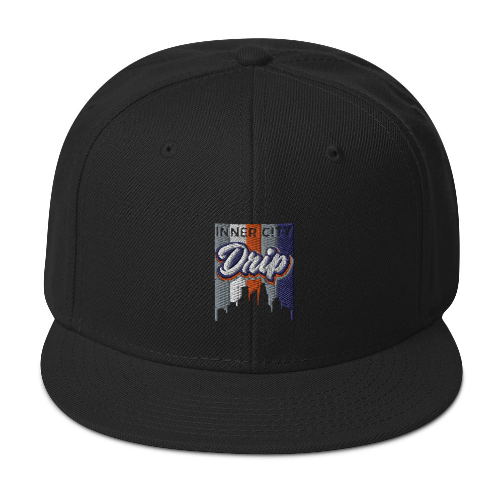 Inner City Drip Multicolor Logo Snapback Hat ( 7 Colors Available )