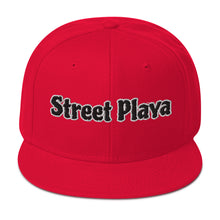 Load image into Gallery viewer, Street Playa black &amp; white letters Snapback Hat (8 Colors)
