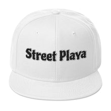 Load image into Gallery viewer, Street Playa black &amp; white letters Snapback Hat (8 Colors)
