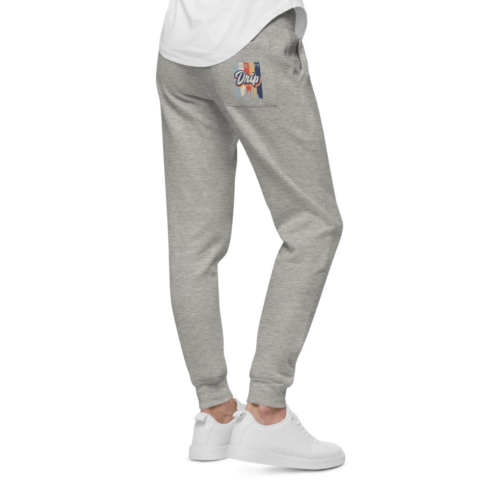 Inner City Drip Back Pocket Logo Unisex fleece sweatpants (4