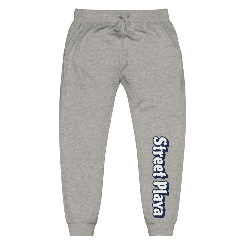 Street Playa Navy Blue Letters Unisex fleece sweatpants