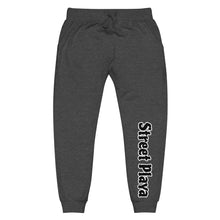 Load image into Gallery viewer, Street Playa black &amp; white letters Unisex fleece sweatpants (4 Colors Available)
