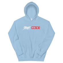 Load image into Gallery viewer, Street Code Unisex Hoodie White and Red Letters (4 Colors Available)
