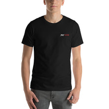 Load image into Gallery viewer, Street Code Embroidered Short-Sleeve Unisex T-Shirt white &amp; red letters (3 colors available)
