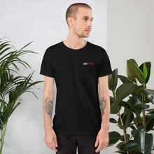 Load image into Gallery viewer, Street Code Embroidered Short-Sleeve Unisex T-Shirt white &amp; red letters (3 colors available)
