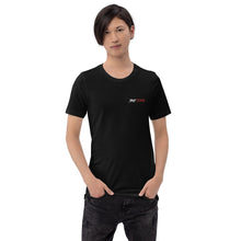 Load image into Gallery viewer, Street Code Embroidered Short-Sleeve Unisex T-Shirt white &amp; red letters (3 colors available)
