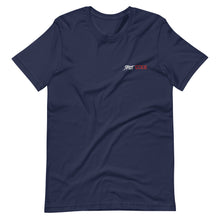 Load image into Gallery viewer, Street Code Embroidered Short-Sleeve Unisex T-Shirt white &amp; red letters (3 colors available)
