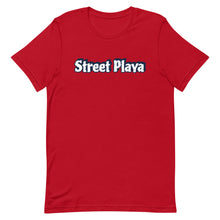 Load image into Gallery viewer, Street Playa navy blue &amp; white letters Short-Sleeve Unisex T-Shirt (4 colors)
