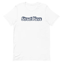 Load image into Gallery viewer, Street Playa navy blue &amp; white letters Short-Sleeve Unisex T-Shirt (4 colors)
