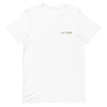 Load image into Gallery viewer, Street Code Embroidered Short-Sleeve Unisex T-Shirt white &amp; green letters (6 colors available)
