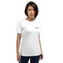 Load image into Gallery viewer, Street Code Embroidered Short-Sleeve Unisex T-Shirt black &amp; red letters (2 colors available)
