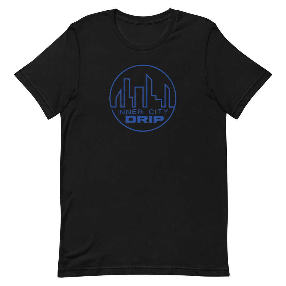 Inner City Drip Short-Sleeve Unisex T-Shirt Royal Blue Letters (5 Colors Available)