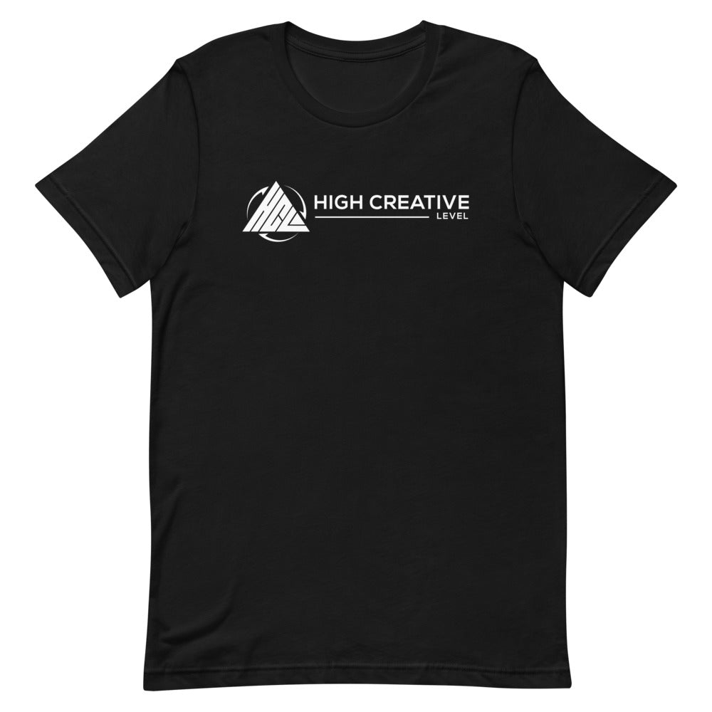 High Creative Level Short-Sleeve Unisex T-Shirt White Letters (9 Colors Available)