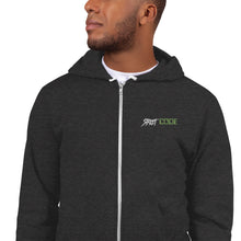 Load image into Gallery viewer, Street Code Embroidered Hoodie Sweater Green &amp; White Letters (3 colors available)
