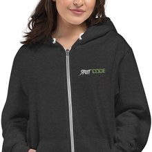 Load image into Gallery viewer, Street Code Embroidered Hoodie Sweater Green &amp; White Letters (3 colors available)
